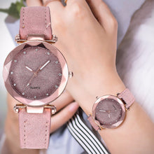 Load image into Gallery viewer, Ladies Watch Fashion Women's Watches Casual Leather Band Crystal Dial Quartz Wrist Watches Relogio Feminino zegarki damskie W50