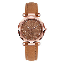 Load image into Gallery viewer, Ladies Watch Fashion Women's Watches Casual Leather Band Crystal Dial Quartz Wrist Watches Relogio Feminino zegarki damskie W50